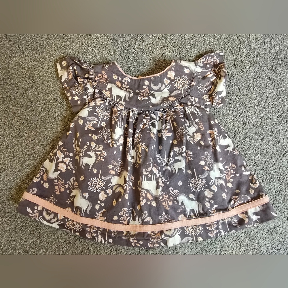 Lilly Wicket Lightweight Unicorn Dress Infant 3-6 Month Boutique Brand